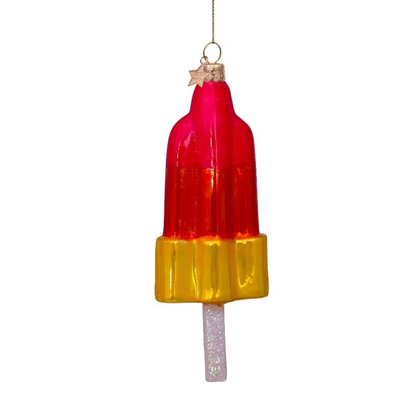 Vondels Kersthanger raket ijsje 15 cm