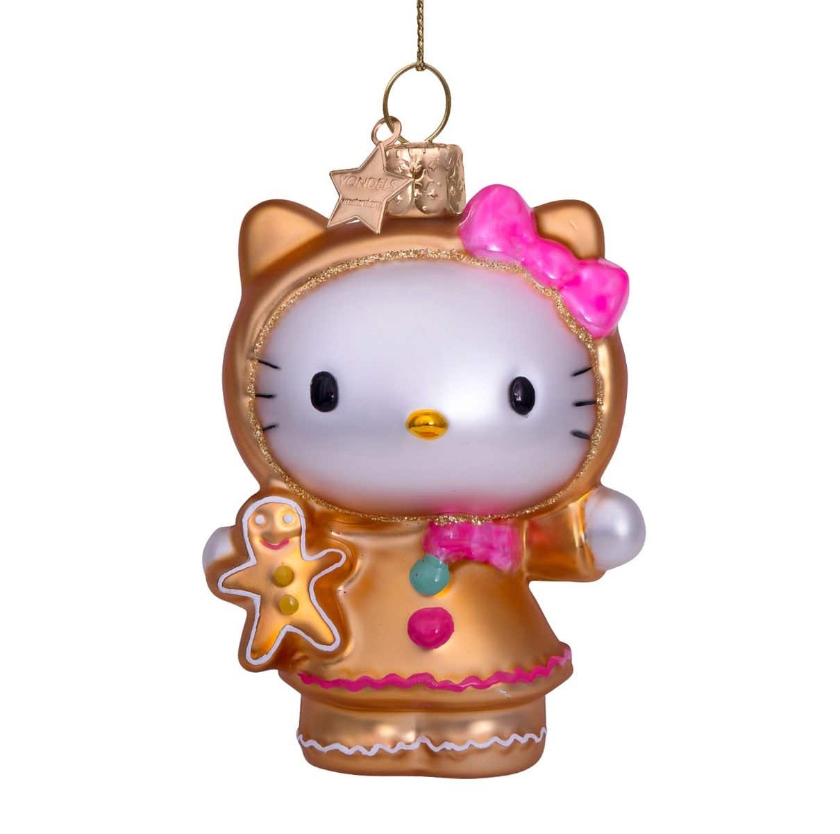 Vondels Kersthanger Hello Kitty gingerbread 9 cm
