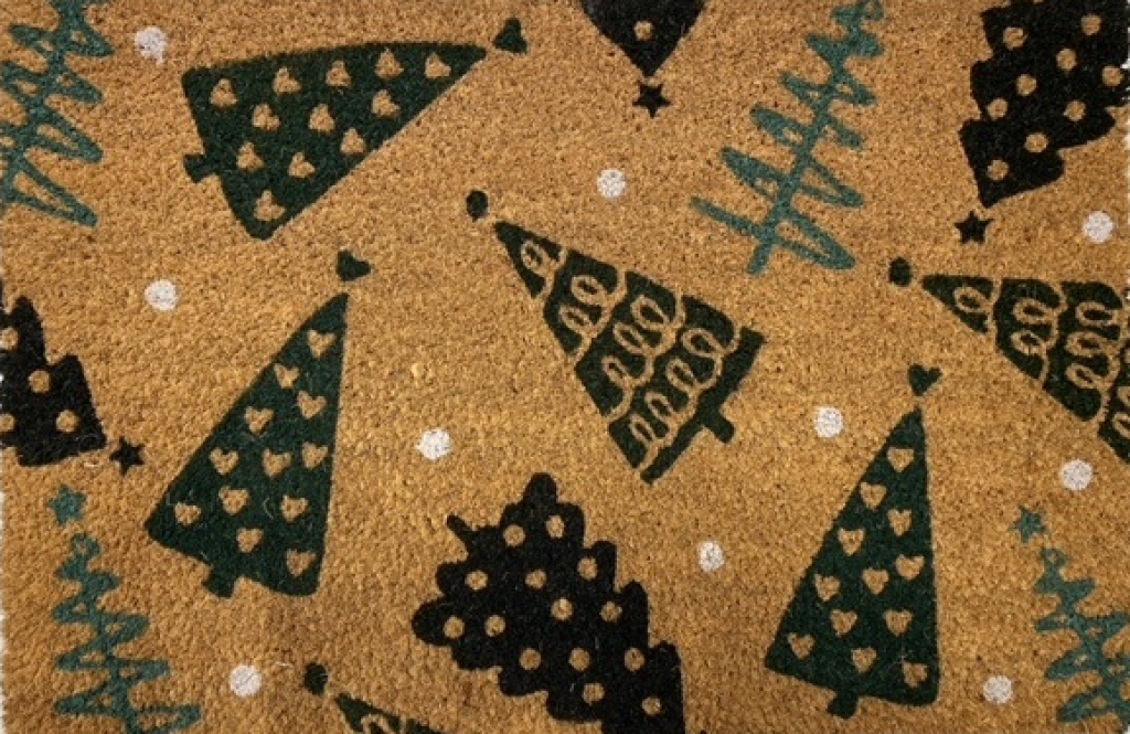 Hamat Deurmat Kerstbomen Kokosmat 40 x 60