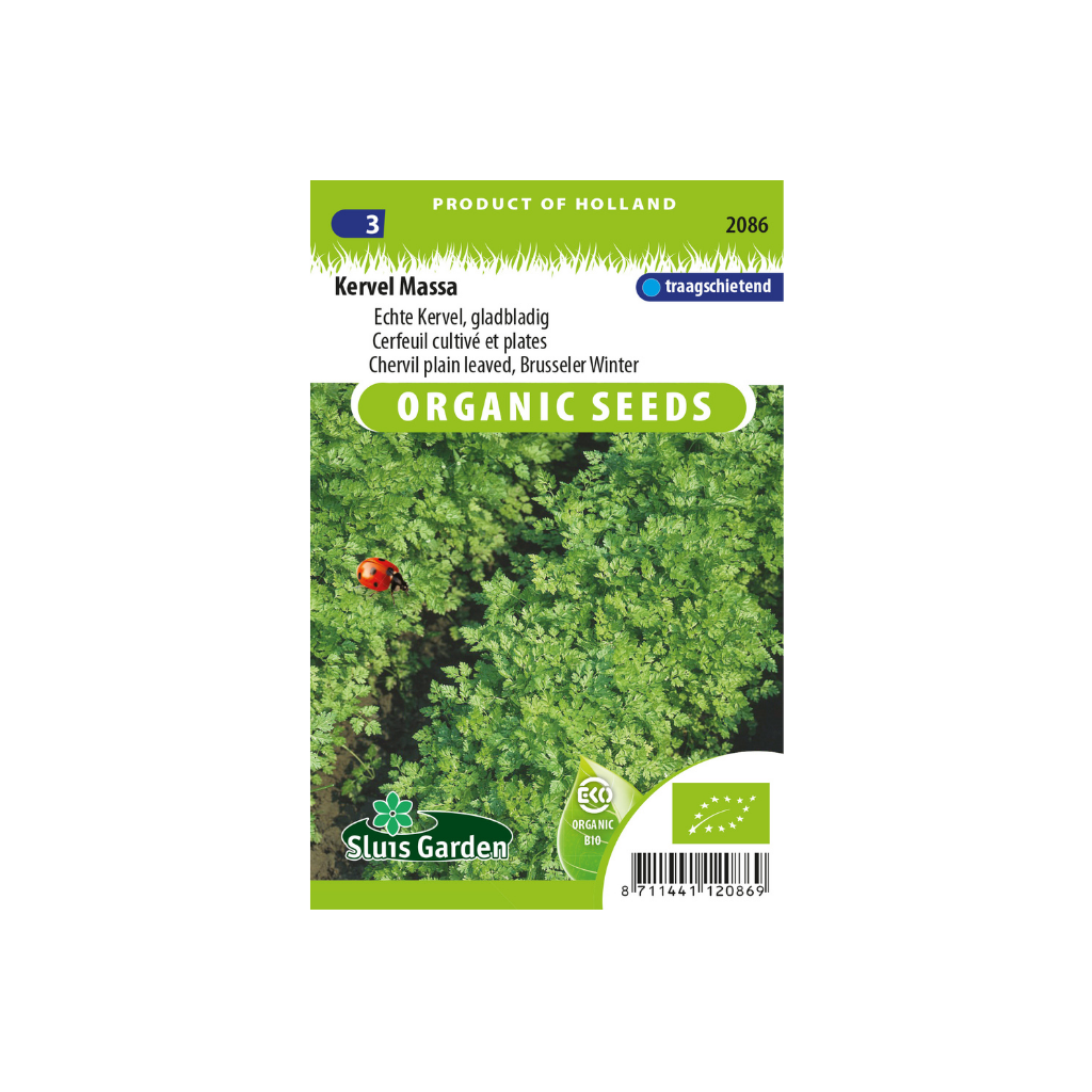 Kervel Massa (gladbladig) BIO