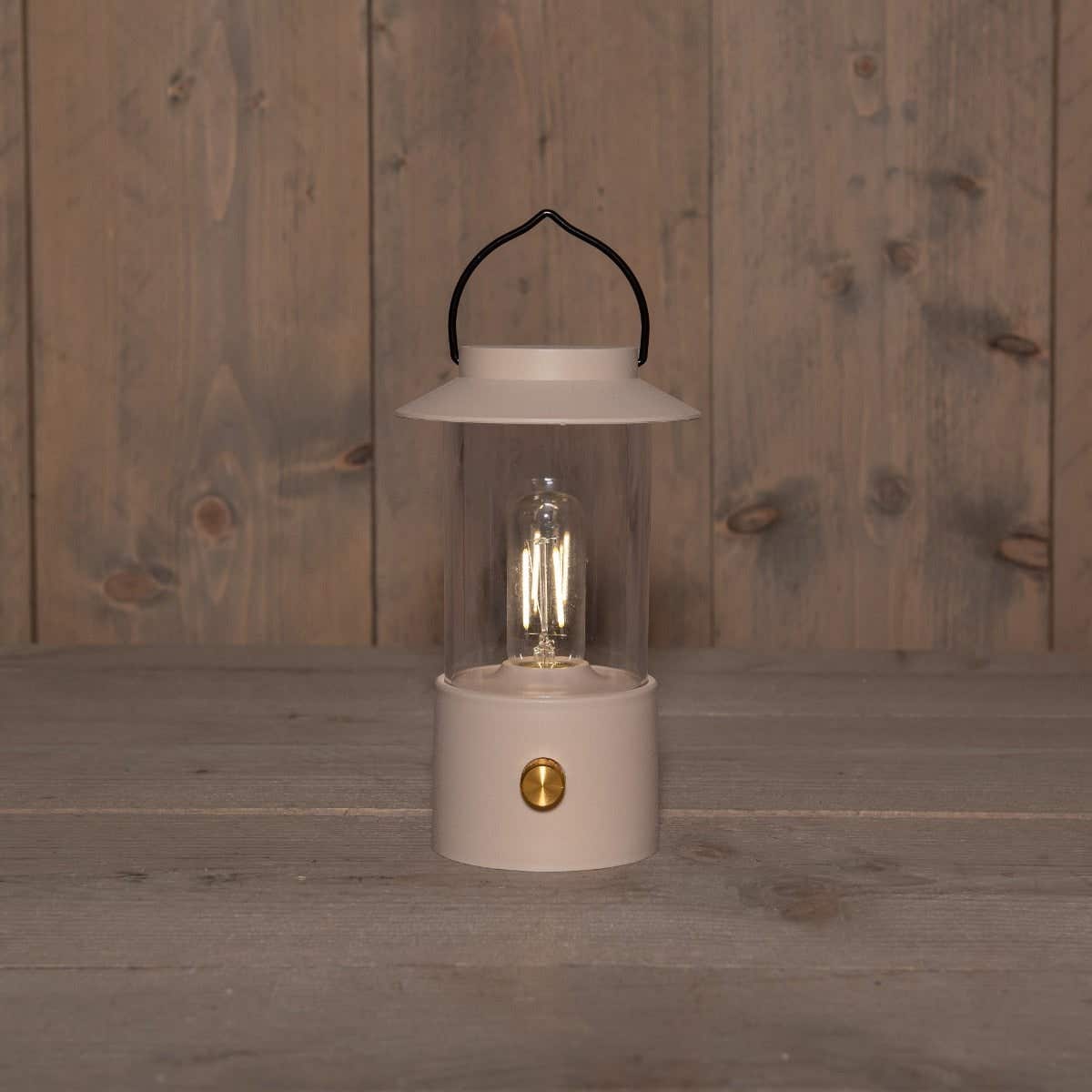 Draadloze Lantaarn mat zand LED dimbaar 24 x 9 cm