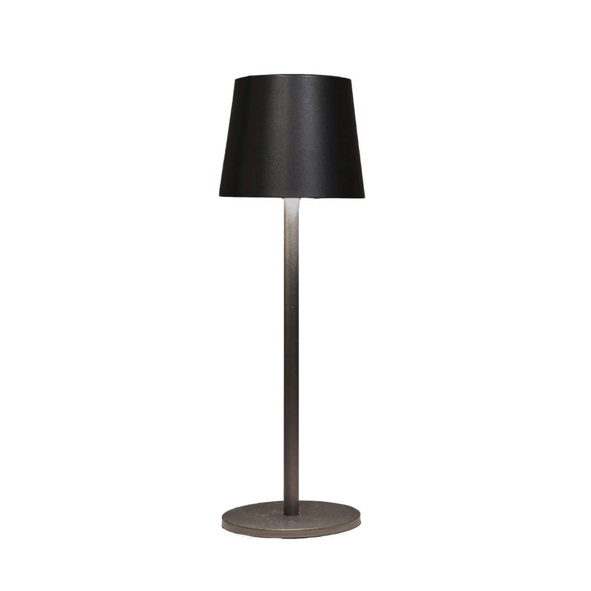 Draadloze Tafellamp Mat Zwart Dimbaar LED 27.5 x 9