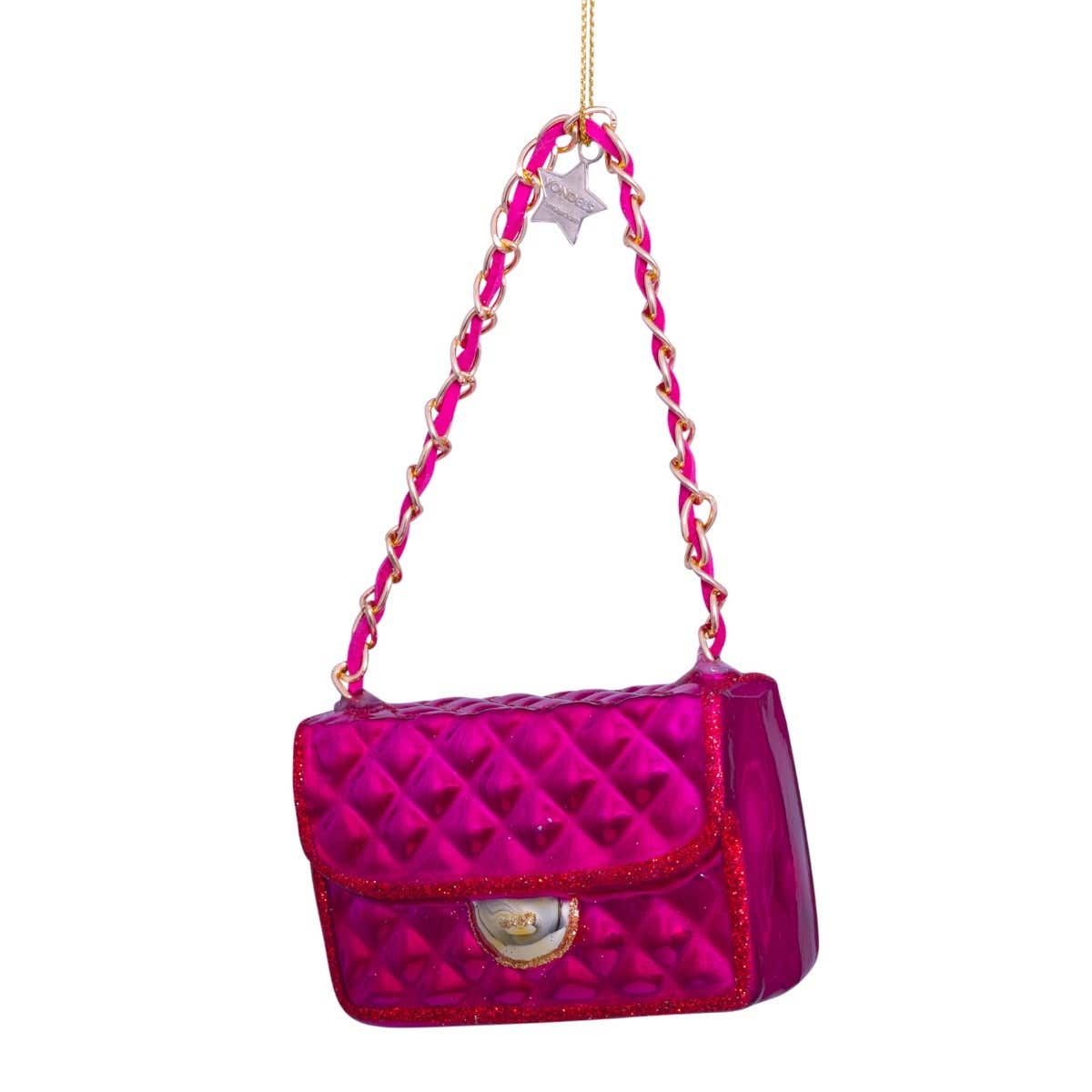 Vondels Kersthanger roze damestas 5.5 cm