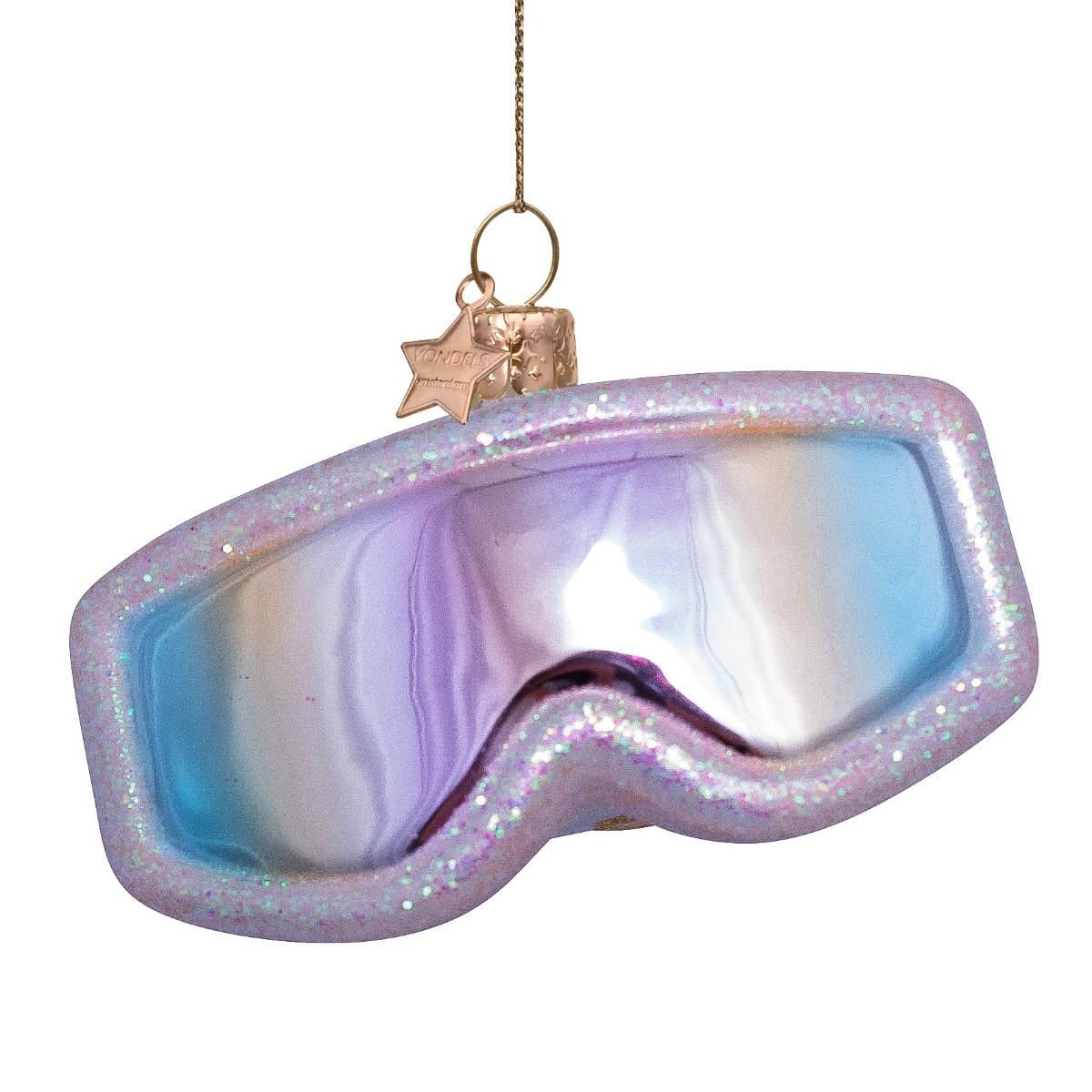 Vondels Kersthanger skibril roze 5 cm