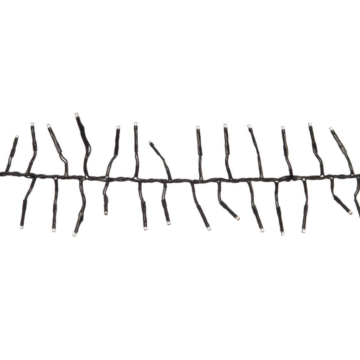 LED Cluster Lights 1152 lampjes 15M - 4M Aanloopsnoer Zwart classic warm