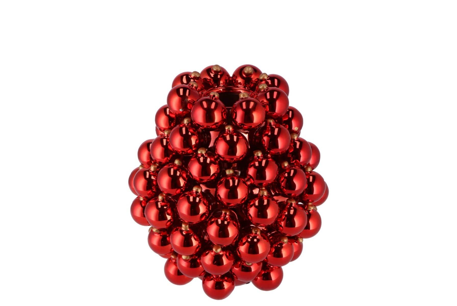 Vaas Kerstbal Rood 15 x 16