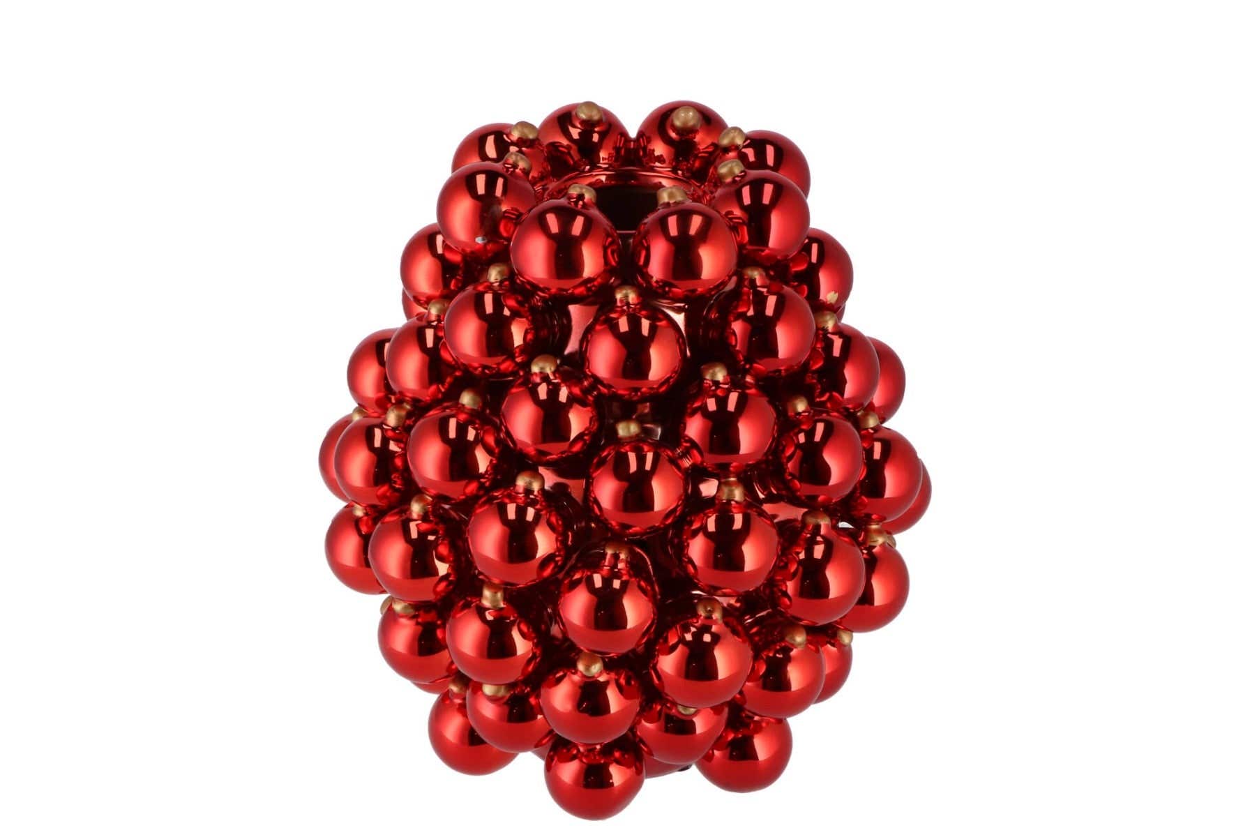 Vaas Kerstbal Rood 20 x 22