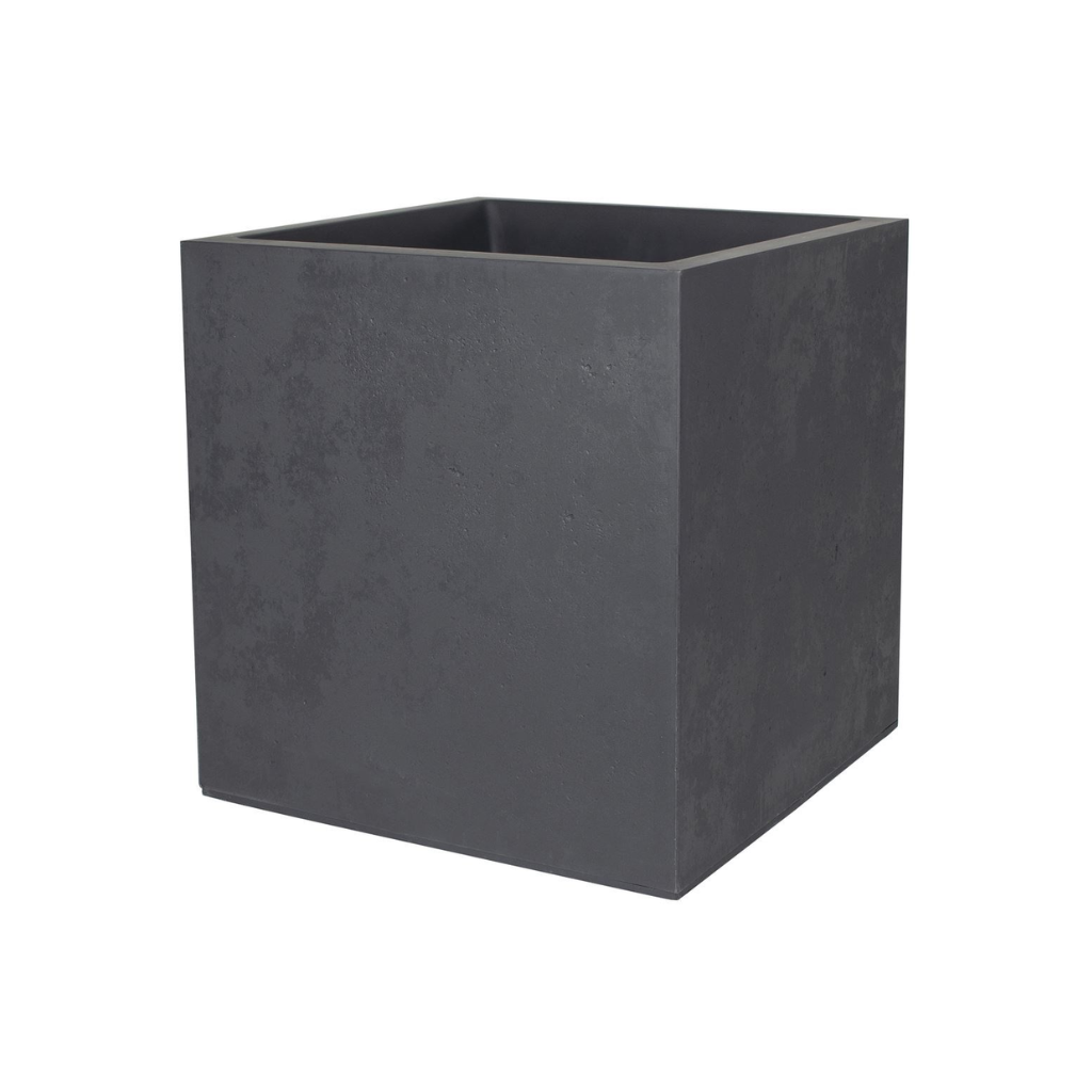 Eda Pot Basalt vierkant antraciet 49,5 x 49,5 x 49,5 cm
