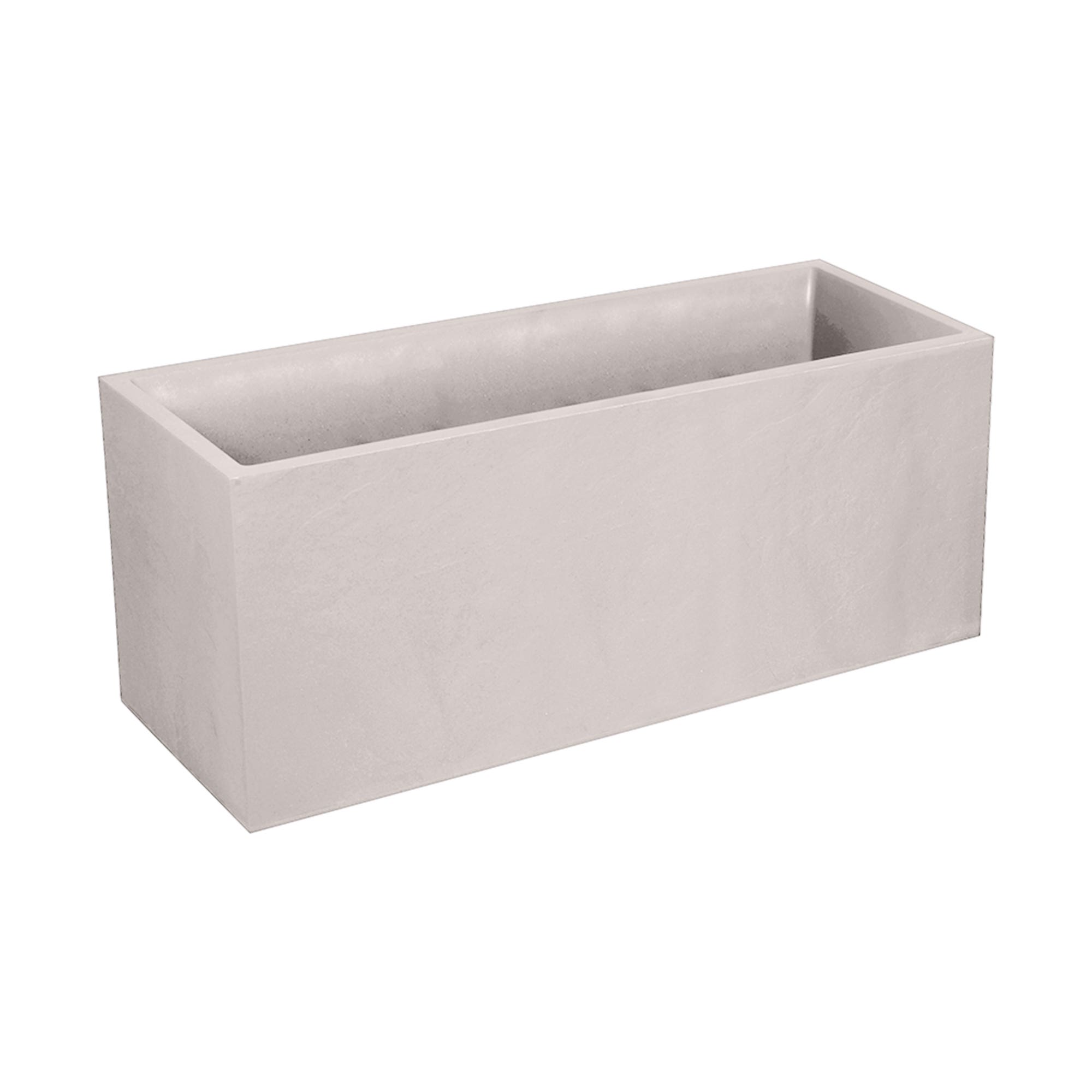 Eda Pot Volcania Rechthoek Beige Limestone 99.5 x 39.5 x 43.5 cm