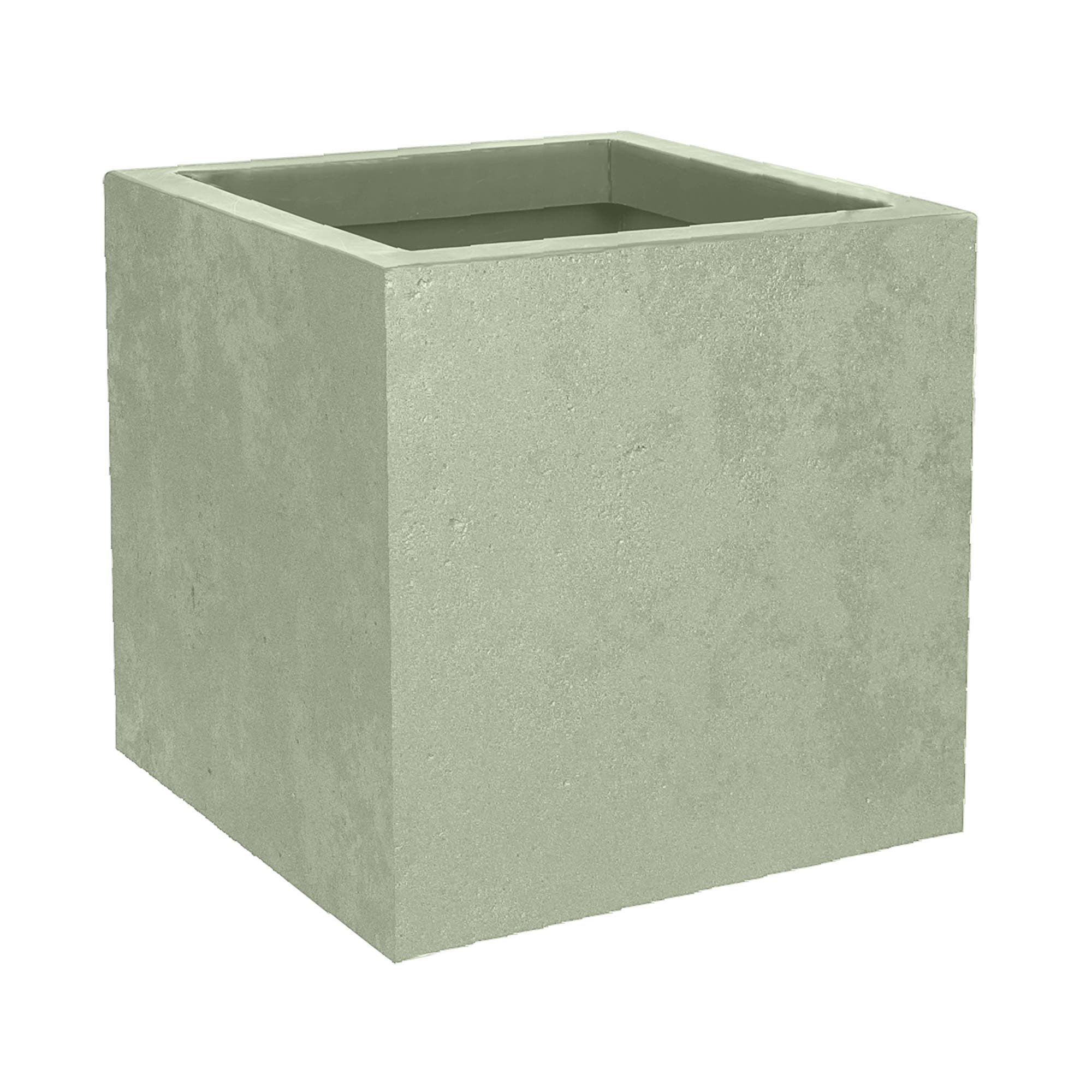 Eda Pot Basalt Up Vierkant Almond Green 29.5 x 29.5 x 29.5 cm