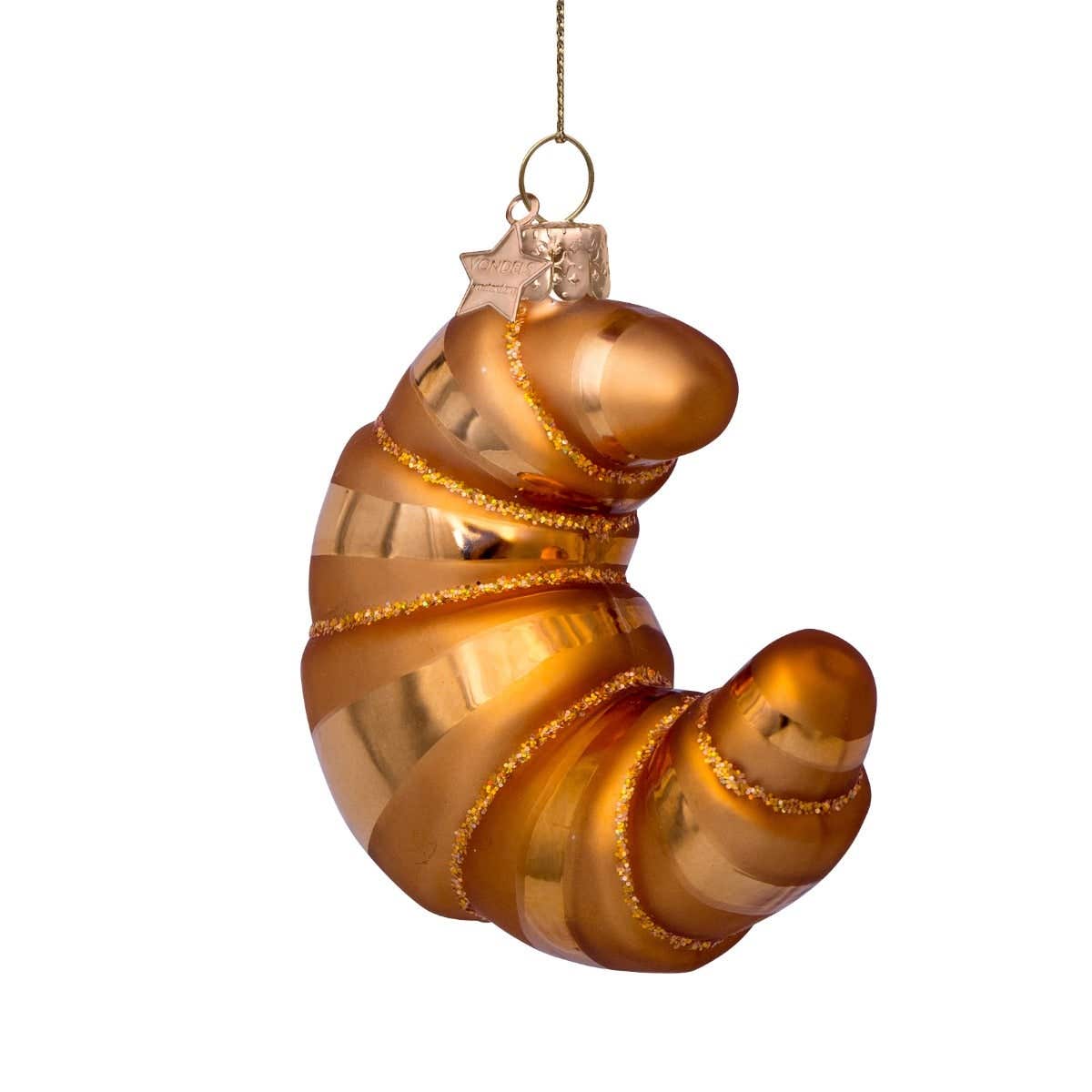 Vondels Kersthanger gouden croissant