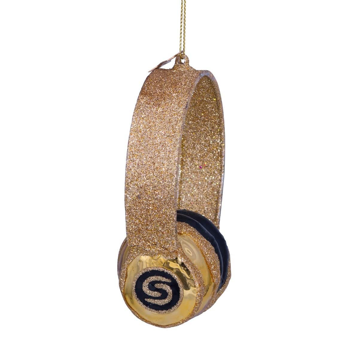Vondels Kersthanger gouden Headset 12 cm