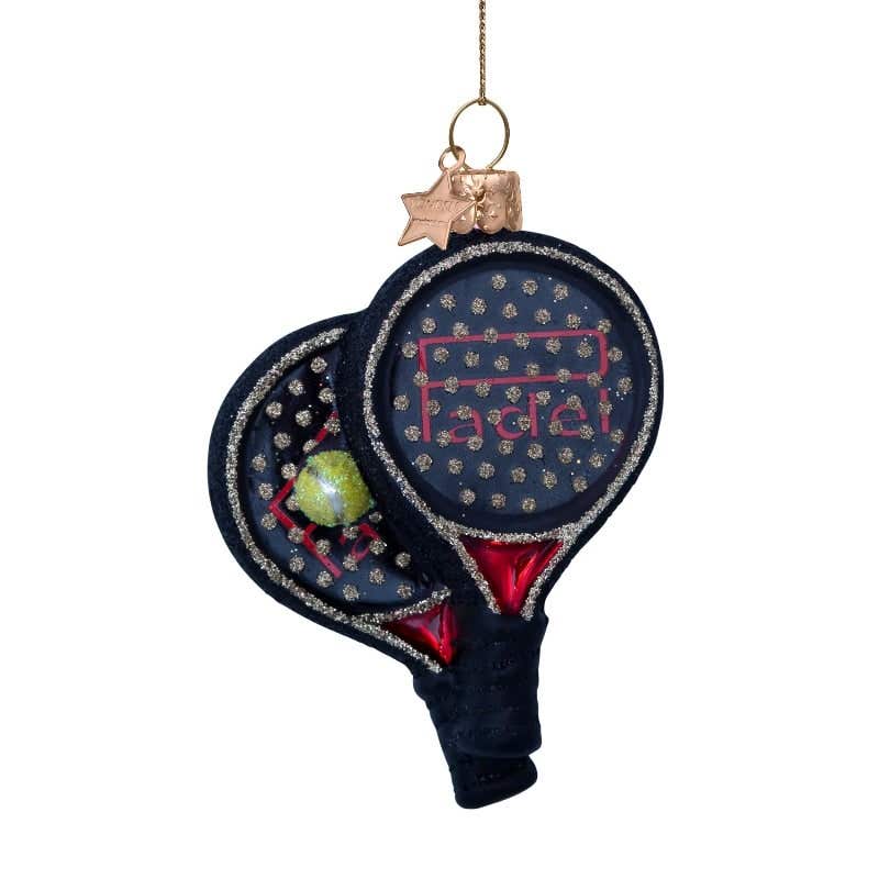 Vondels Kersthanger padel set zwart