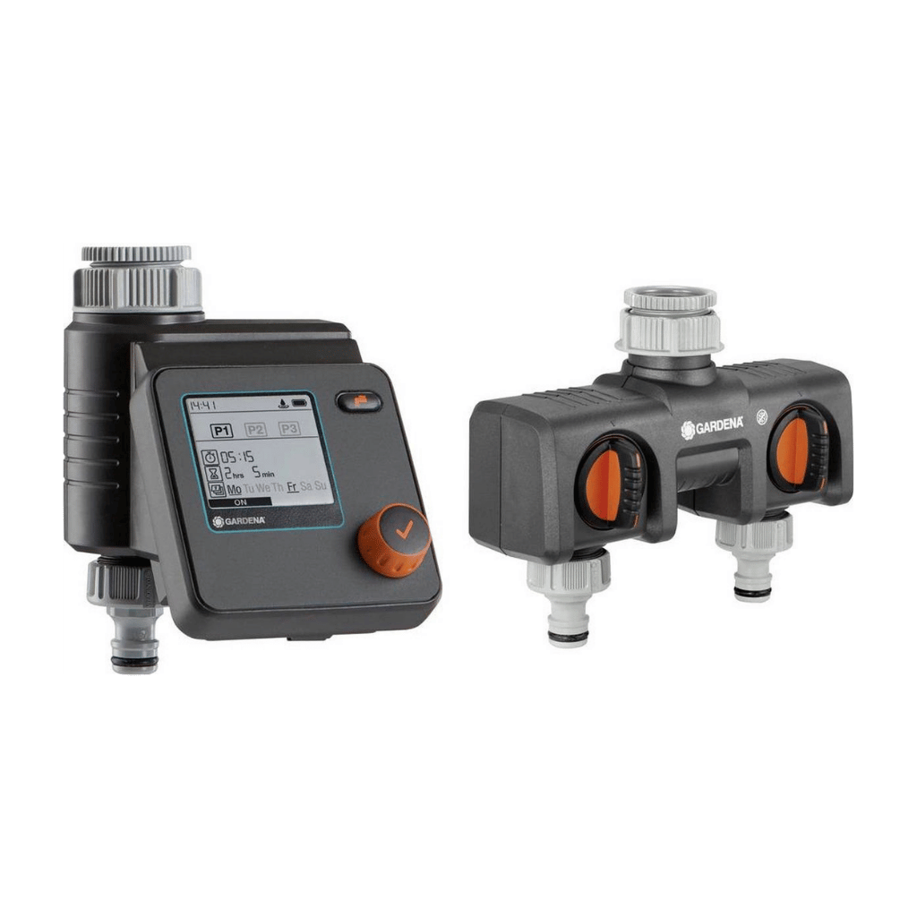 Gardena Water Control Select + Twin Tap