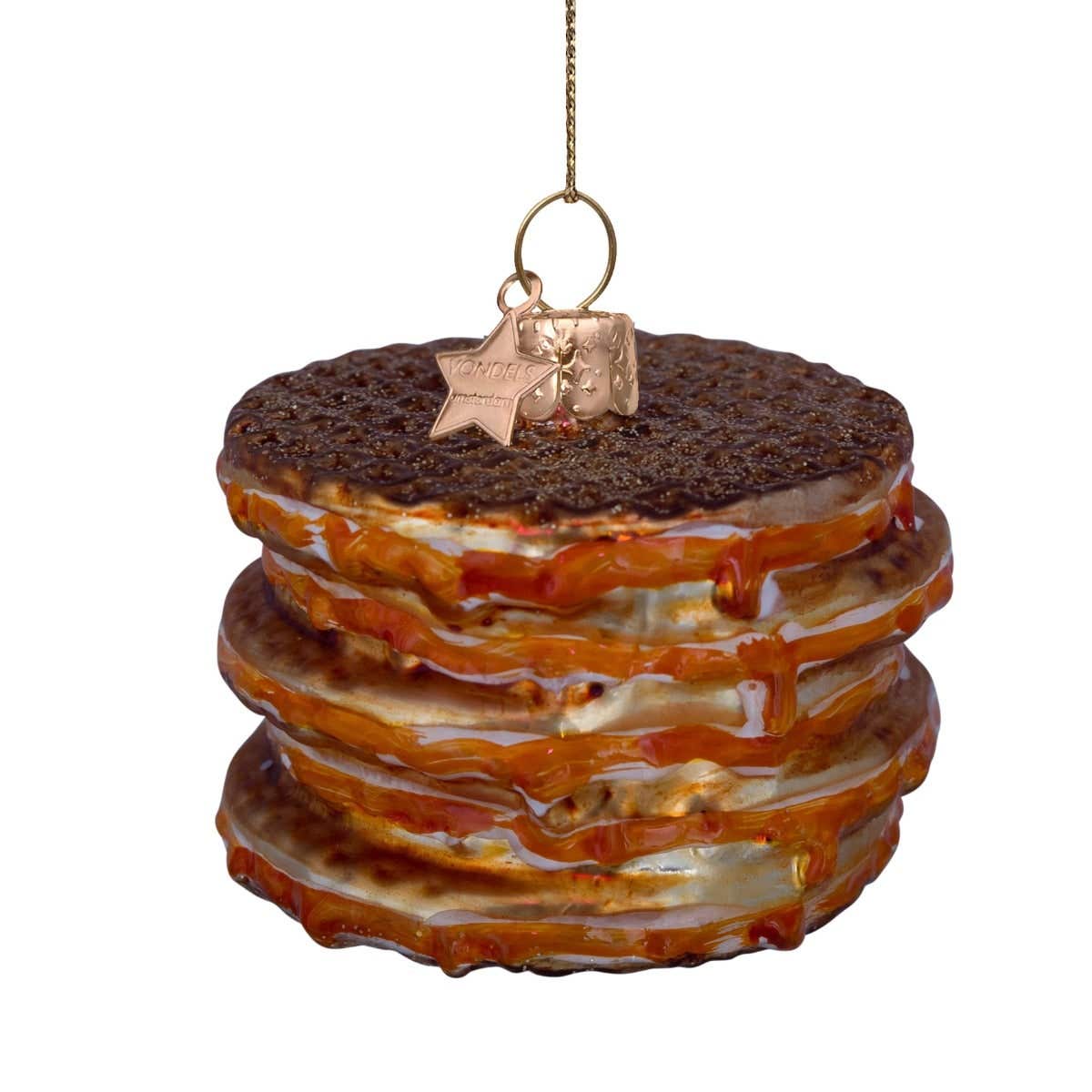 Vondels Kersthanger Stroopwafel 4.5 cm