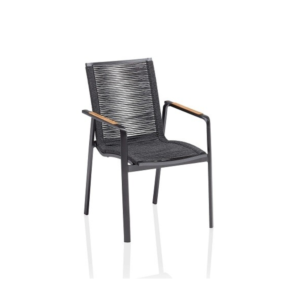 Engarden Stapelstoel Diamond Antraciet 64 x 57.5 x 90 cm