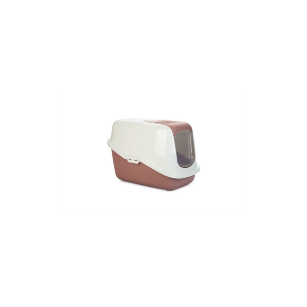 Savic Kattenbak Nestor roze wit 56 x 39 x 39 cm