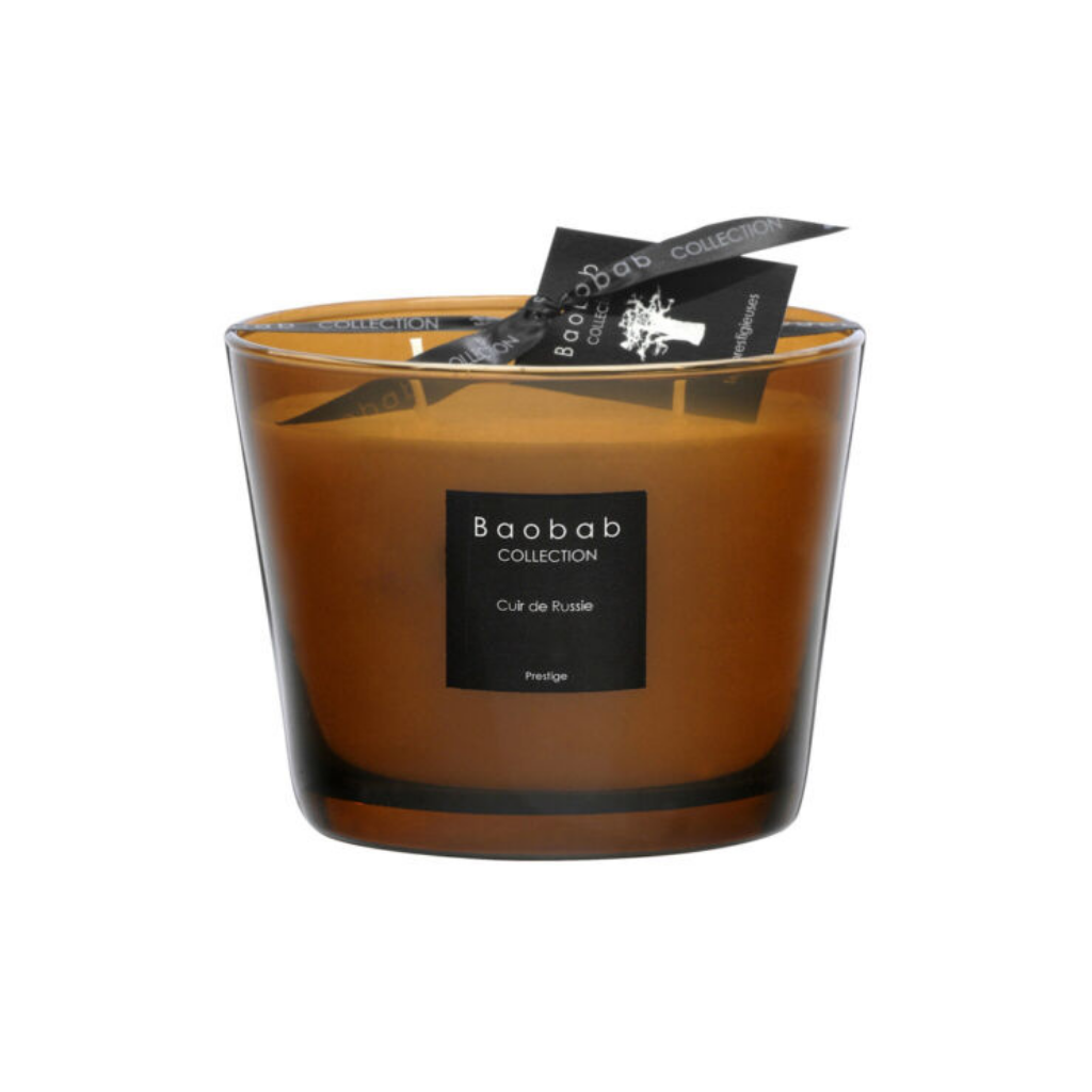 Baobab Geurkaars Les Prestigieuses Cuir de Russie Max 10