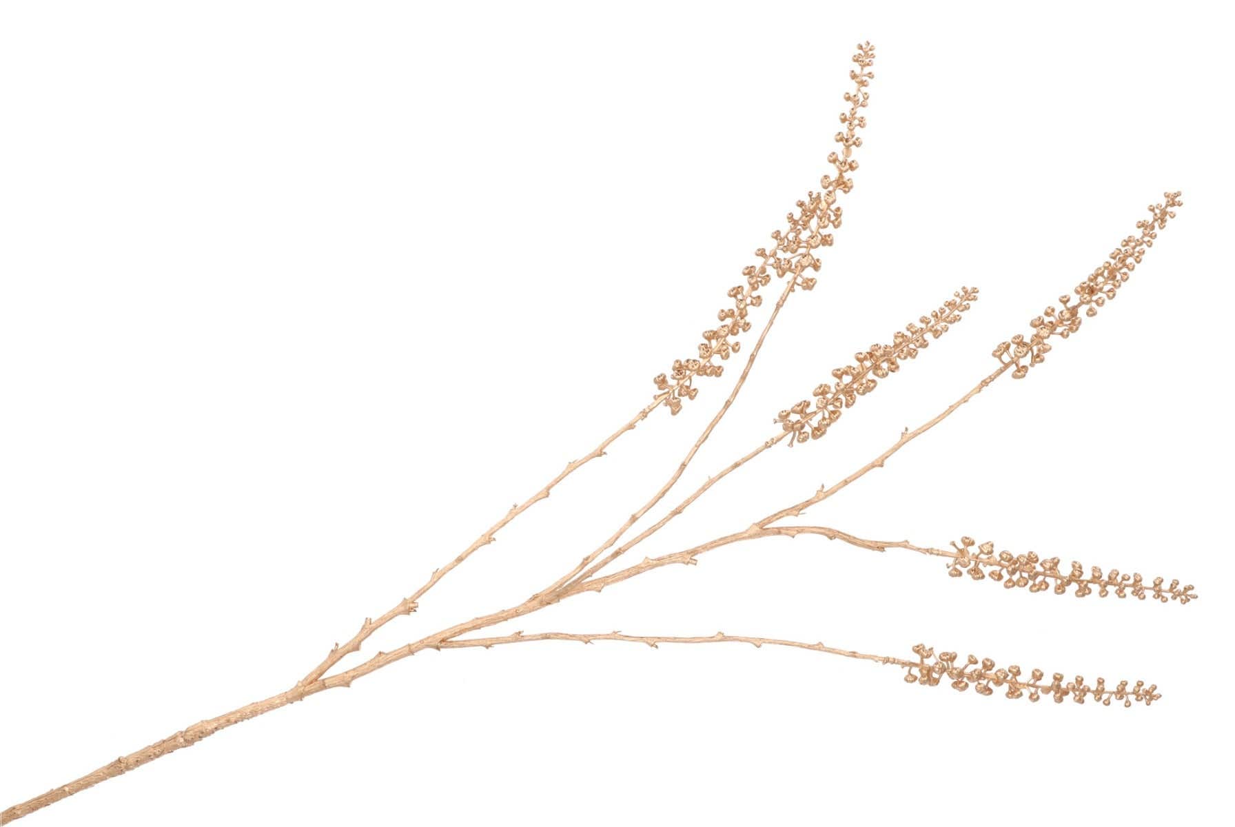 Kunstbloem zijde Berry Cluster Gold 112 cm