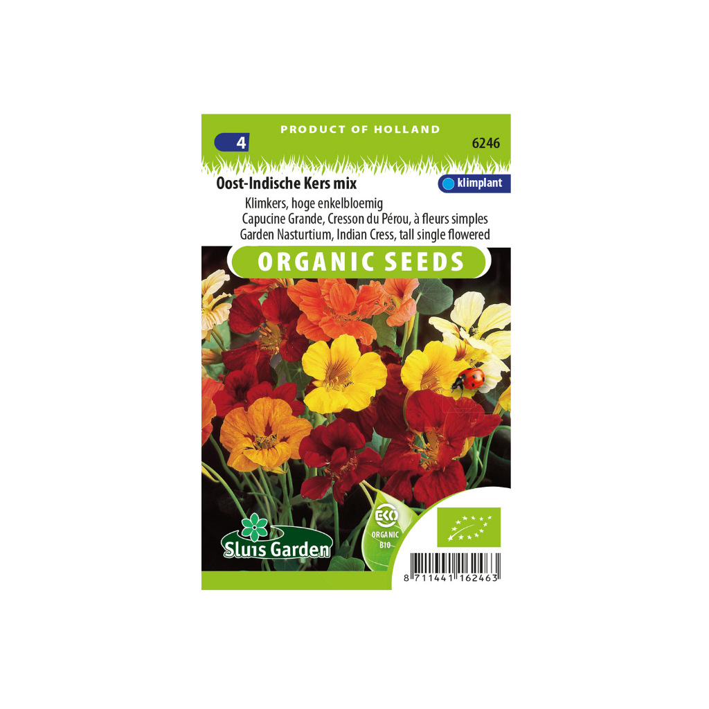 Tropaeolum majus Hoge enkele mix BIO