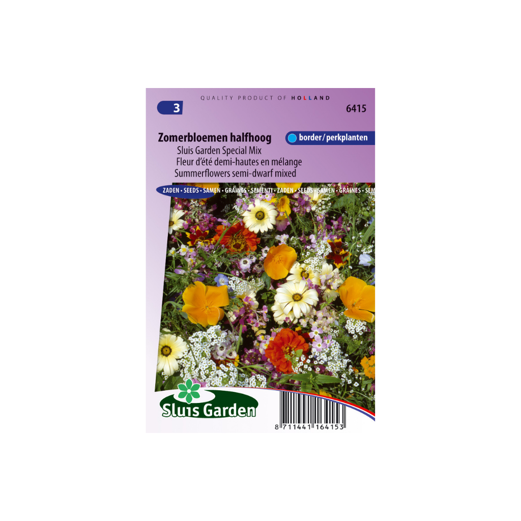 Zomerbloemen halfhoog 1-jarig