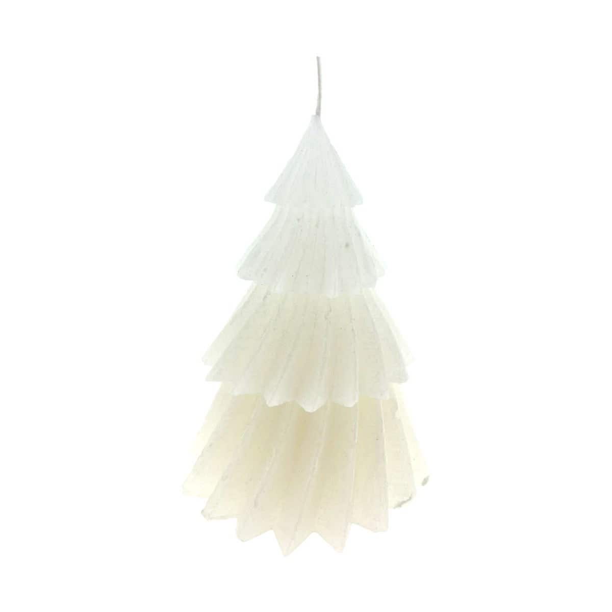 Home Society Kerstboomkaars Windy L Wit 17 cm