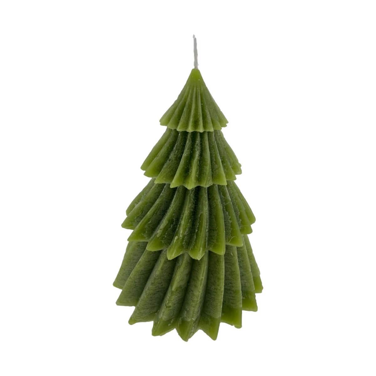 Home Society Kerstboomkaars Windy L Groen 17 cm