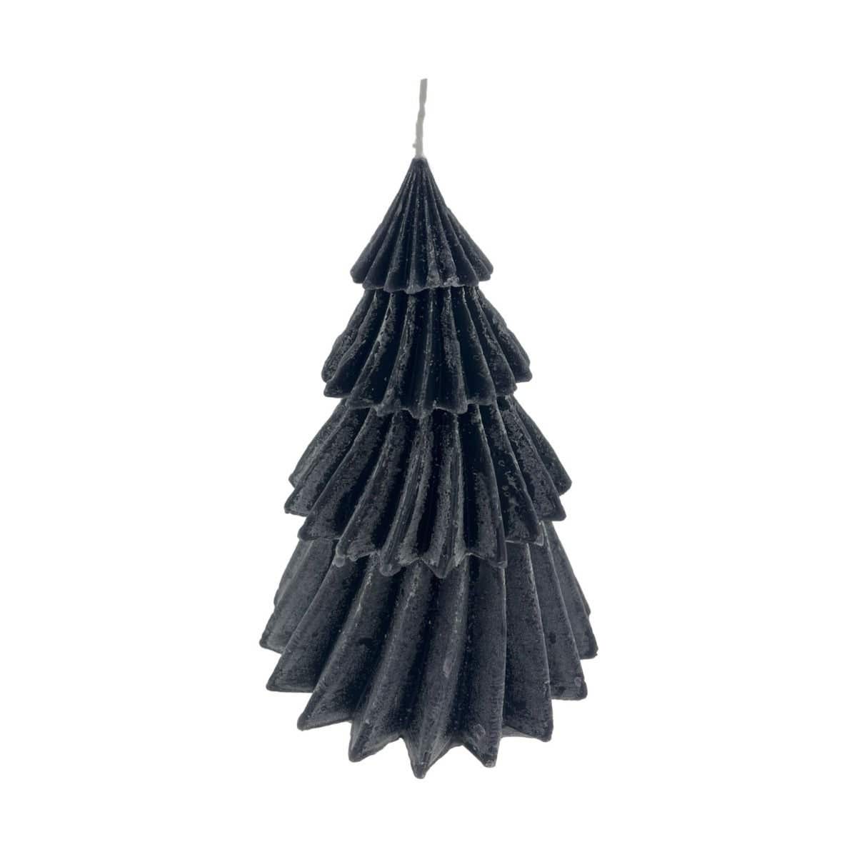 Home Society Kerstboomkaars Windy L Zwart 17 cm