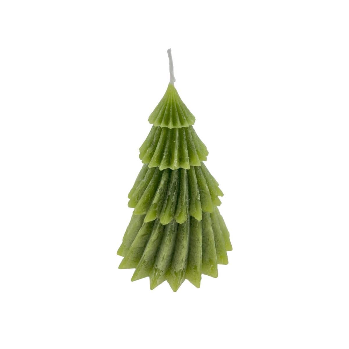 Home Society Deco Candle Windy Tree S Groen 11 cm