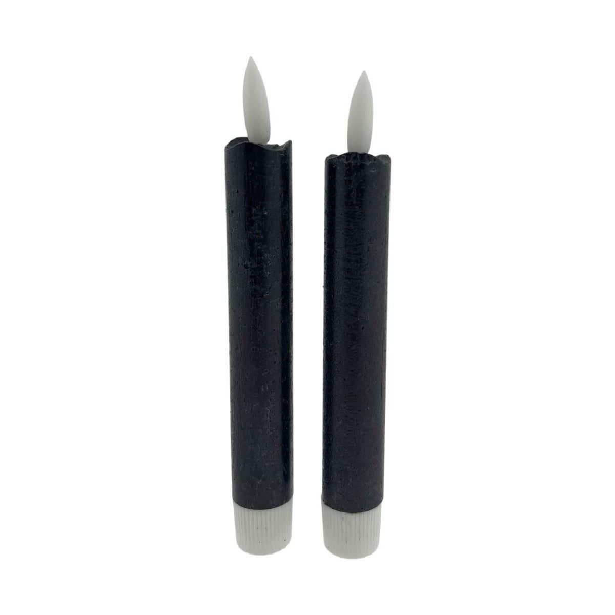 Home Society LED dinerkaars Zwart 16.5 cm 2 stuks