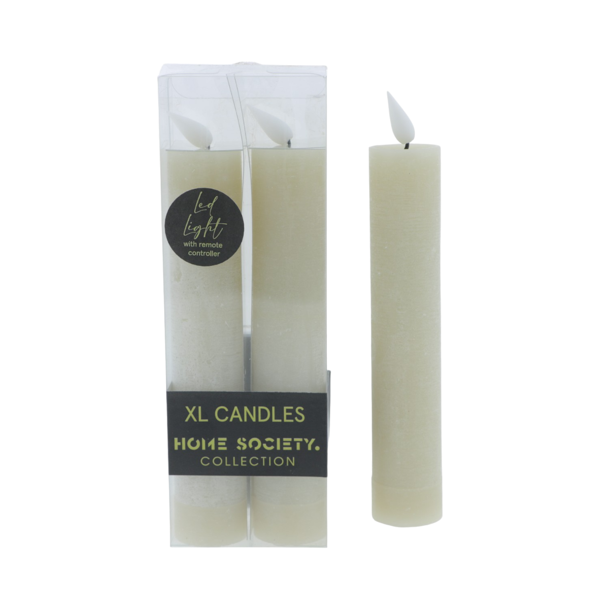 Home Society Huis Kaars M Greige 8.5 cm