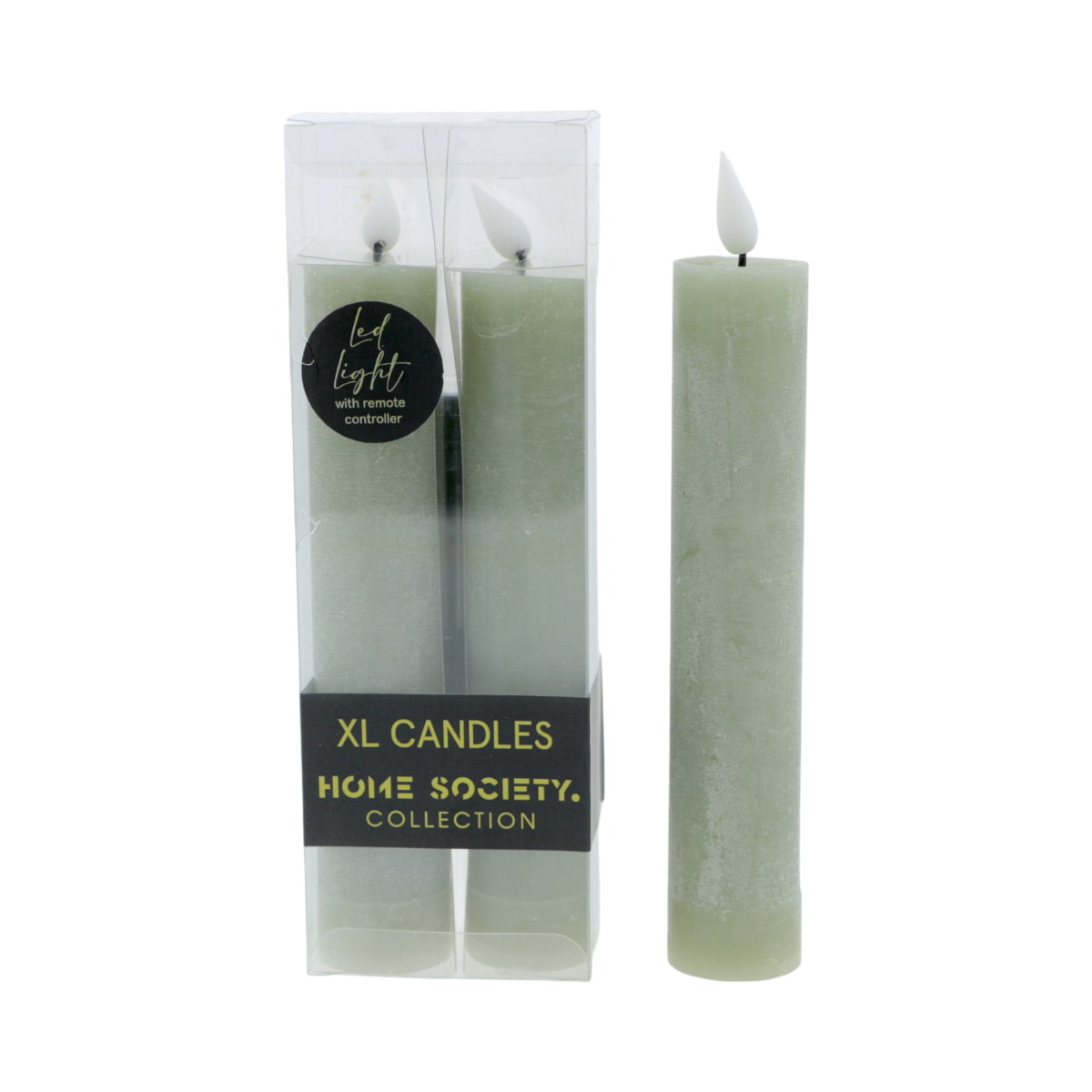 Home Society LED dinerkaars XL Celadon 2 stuks 20.5 cm