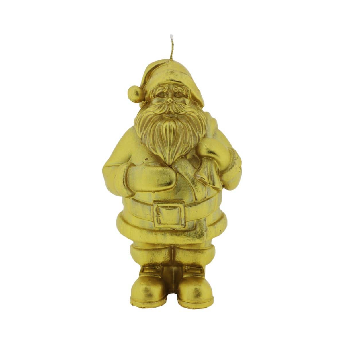 Home Society Kerstman Kaars Goud 20 cm