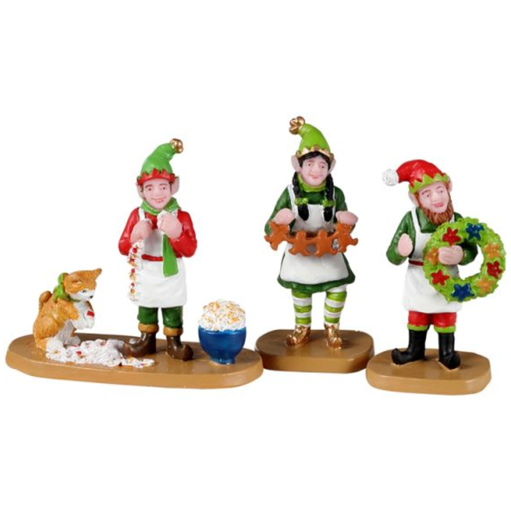 Lemax Crafty Elves set van 3
