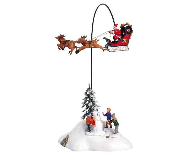 Lemax Santa claus is coming to town