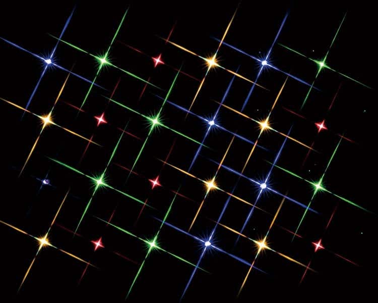 Lemax Super bright multi color light string count of 24