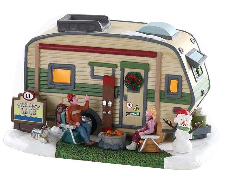 Lemax High Rock Lake Trailer met verlichting
