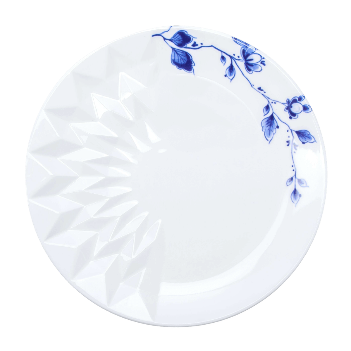 Heinen Delfts Blauw Vouw Gebaksschoteltje