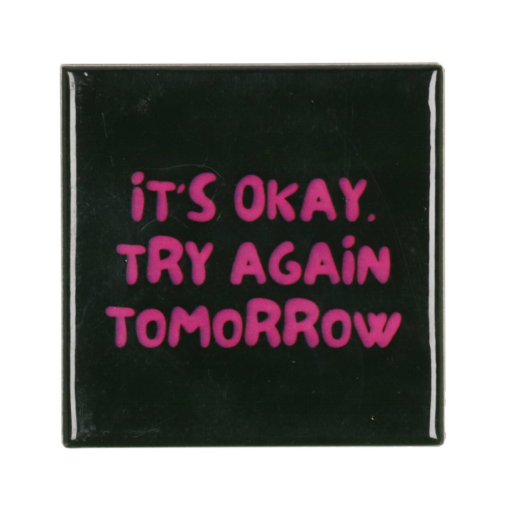 Tegel It's Okay Zwart 10 x 10 cm