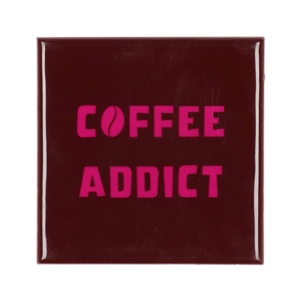 Tegel Coffee Addict Rood 10 x 10 cm