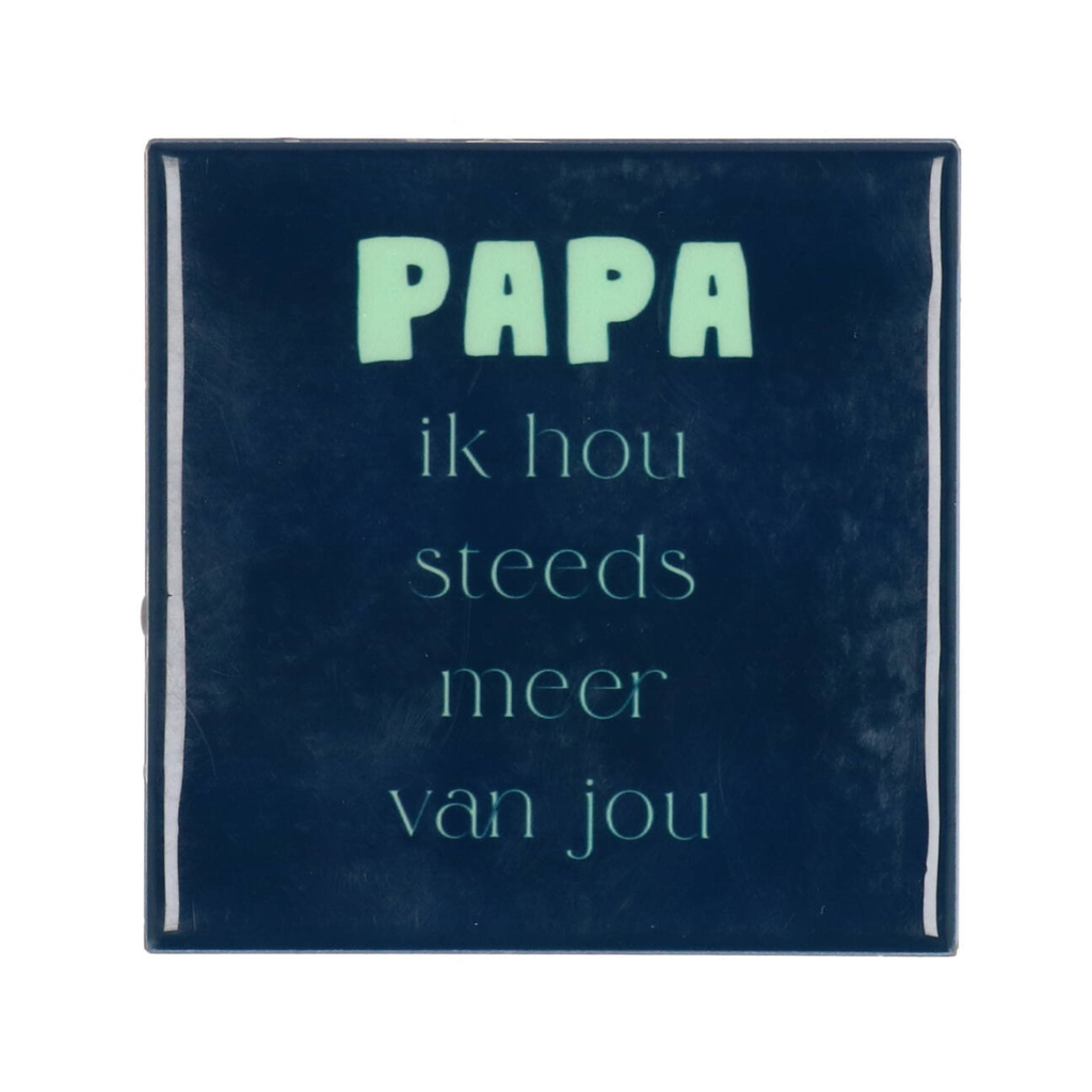 Tegel Papa Blauw 10 x 10 cm