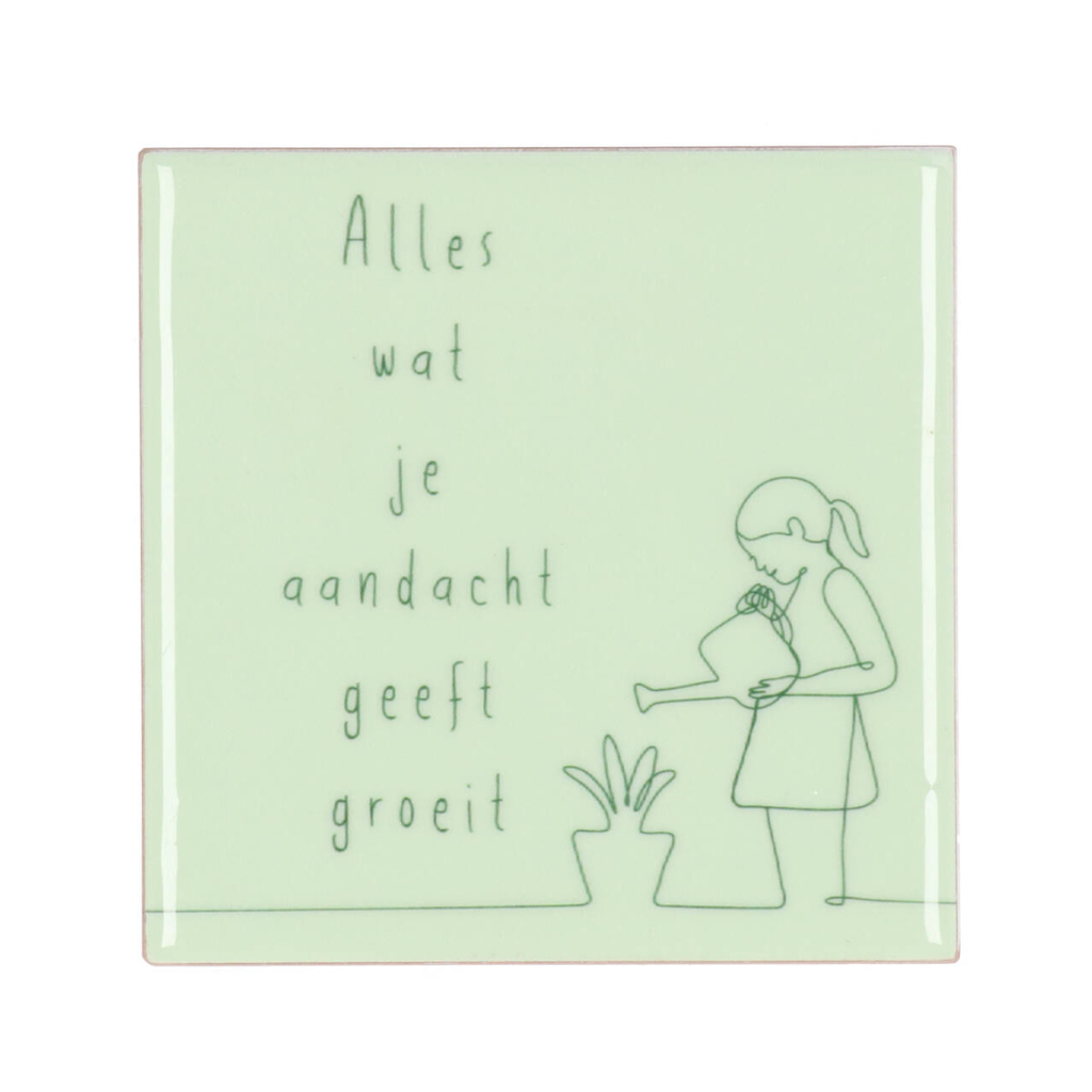 Tegel Groeit Groen 10 x 10 cm