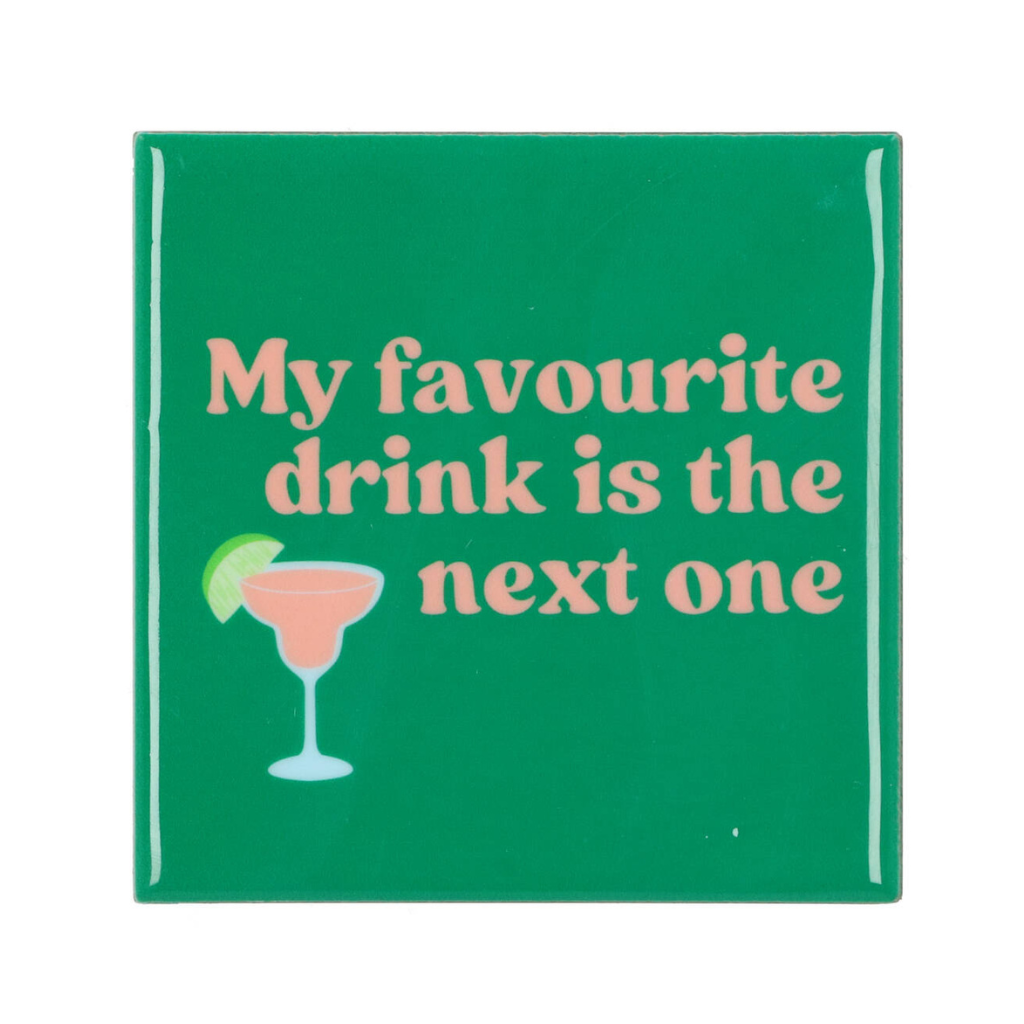 Tegel My Favorite Drink Groen 10 x 10 cm