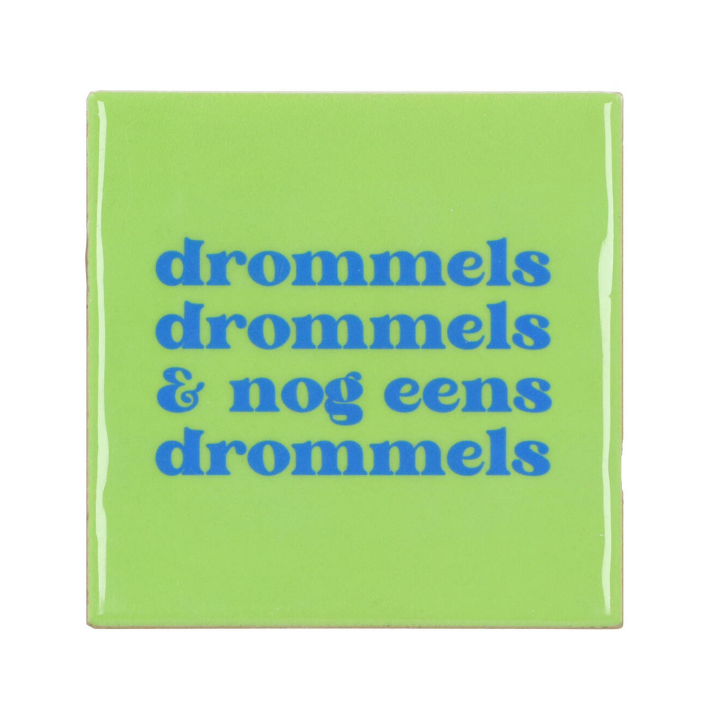 Tegel Drommels Groen 10 x 10 cm