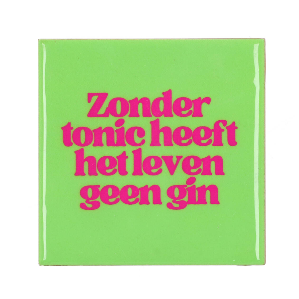 Tegel Zonder Tonic Groen 10 x 10 cm