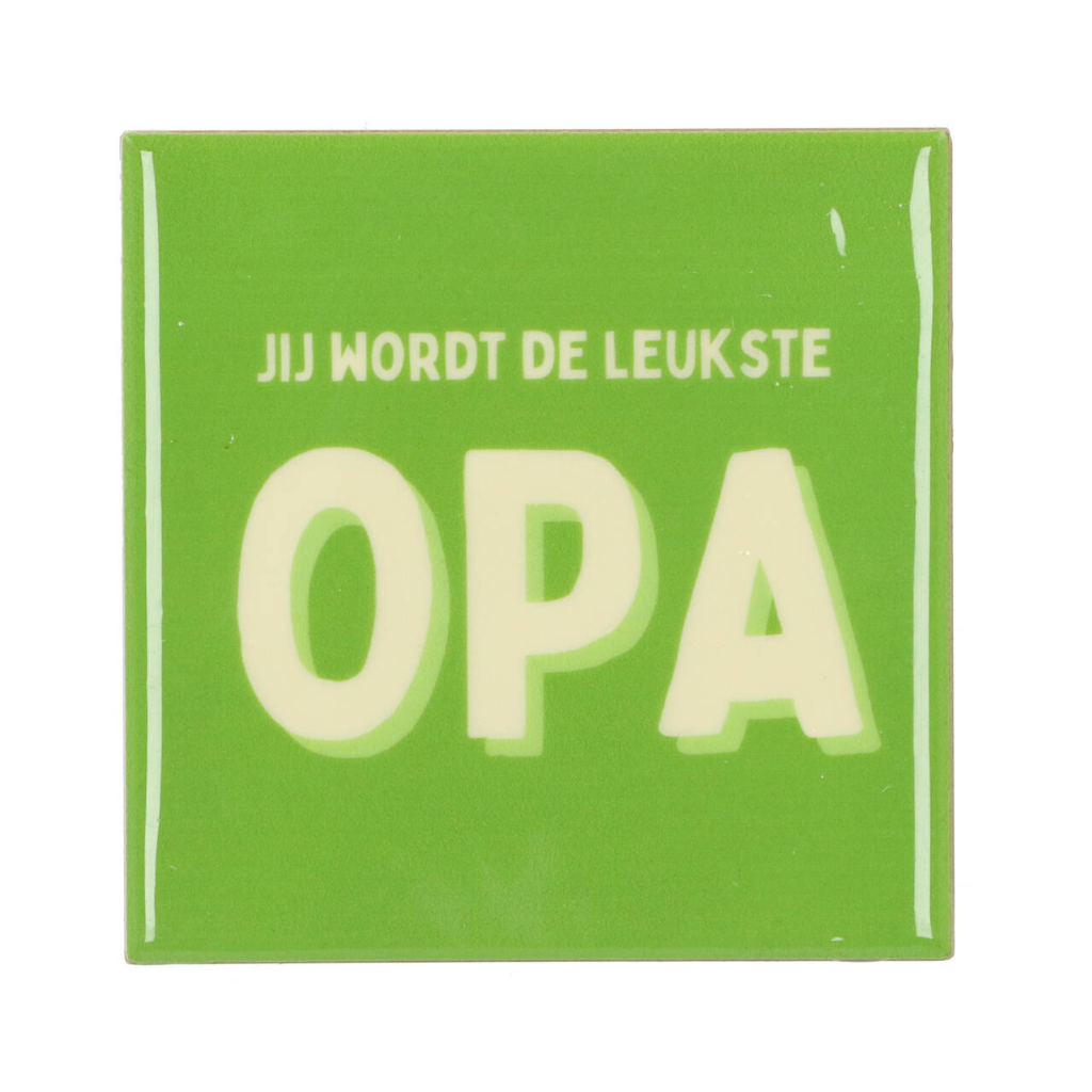 Tegel Leukste Opa Groen 10 x 10 cm