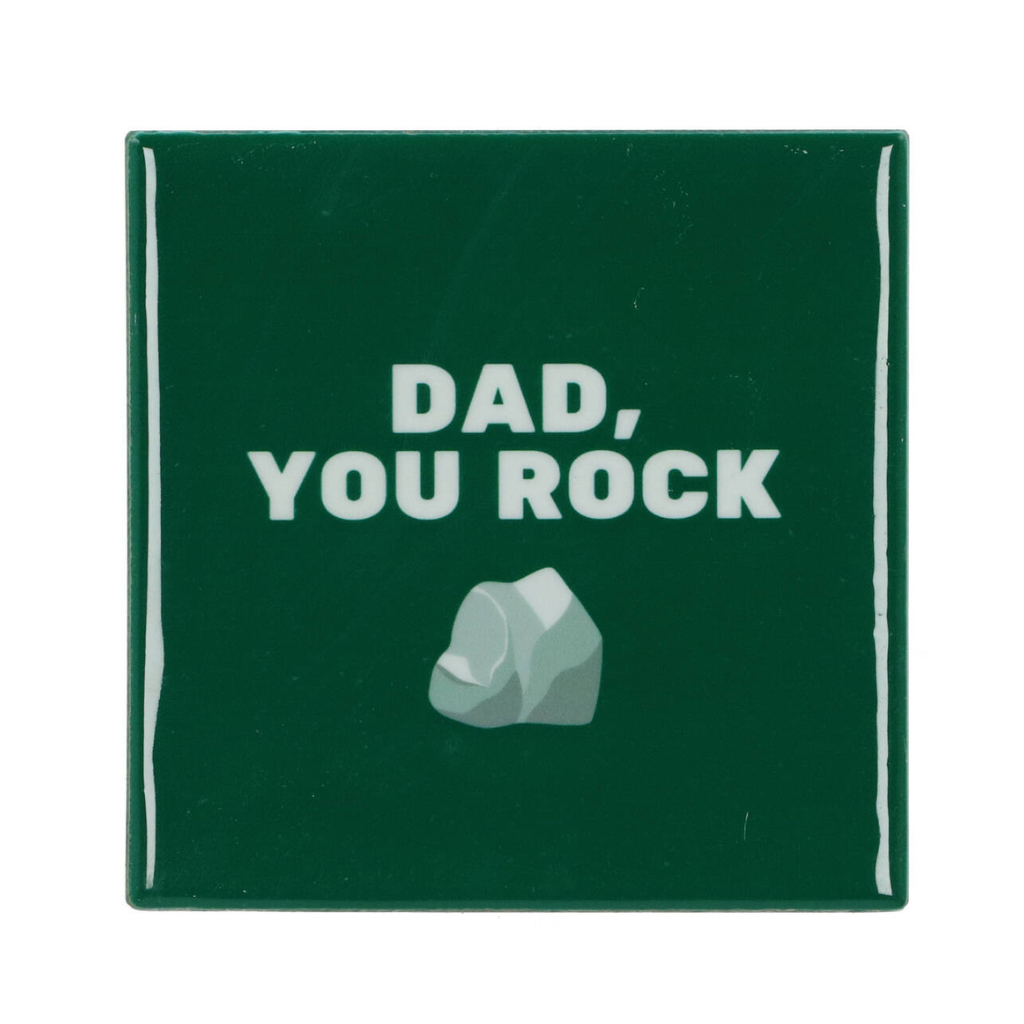 Tegel Dad You Rock Groen 10 x 10 cm