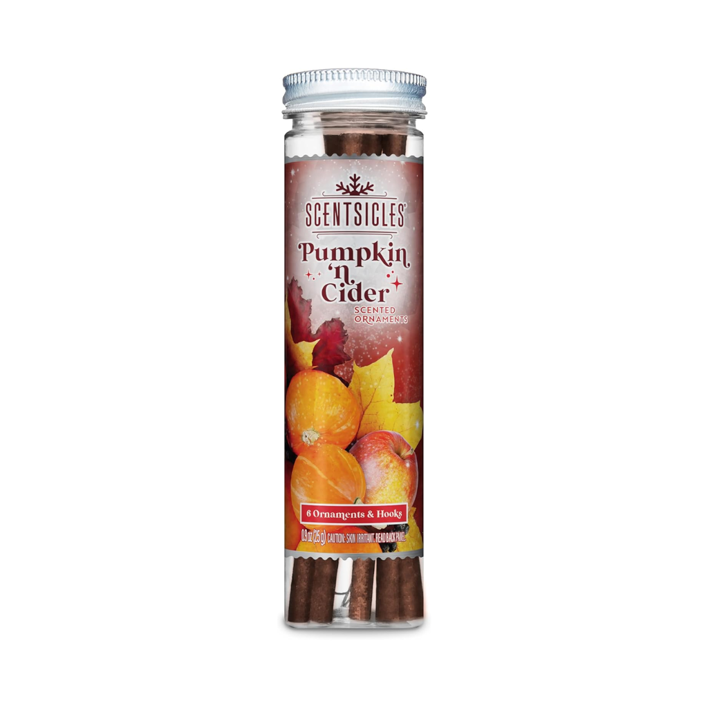 Scentsicles Geurstokjes met haakjes Spiced Pumpkin n Cider 6 stuks