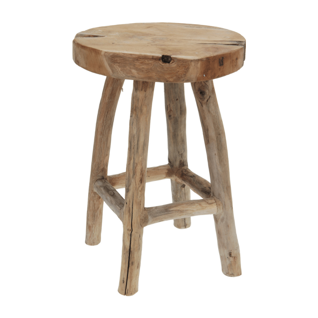 Home & Styling Kruk Teakhout 42 cm