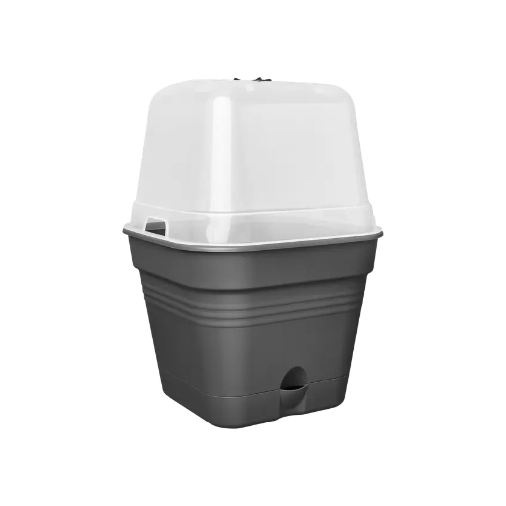 Elho Green Basics kweekpot Allin1 zwart 25 cm